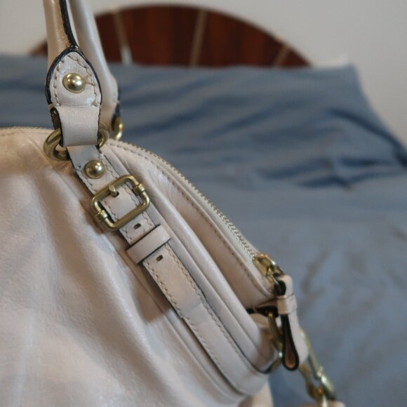 Coach Sophia Satchel in Cream – Soft Leather - Picture 8 of 16